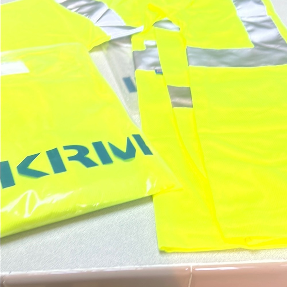 Two High-Visibility Yellow Safety Long Sleeve Shirt